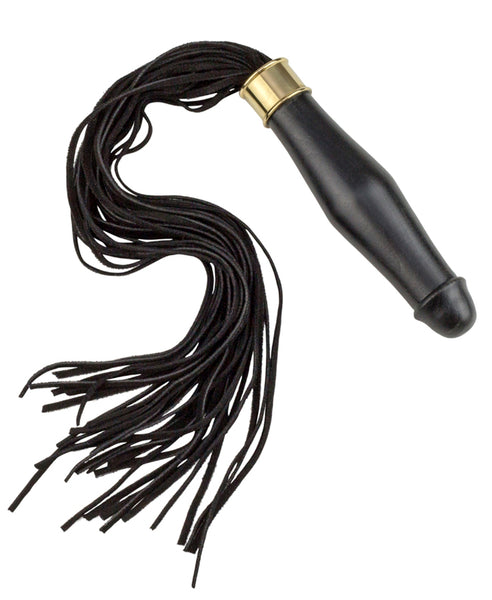 Satyr Black Suede Postulant Flogger